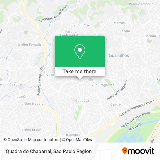 Quadra do Chaparral map