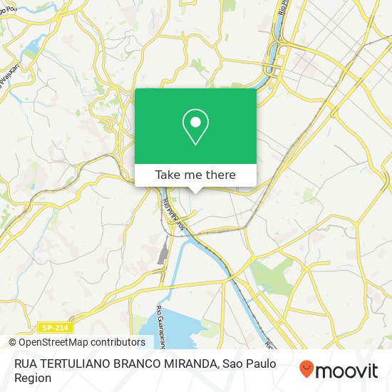 RUA TERTULIANO BRANCO MIRANDA map