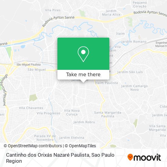 Cantinho dos Orixás Nazaré Paulista map