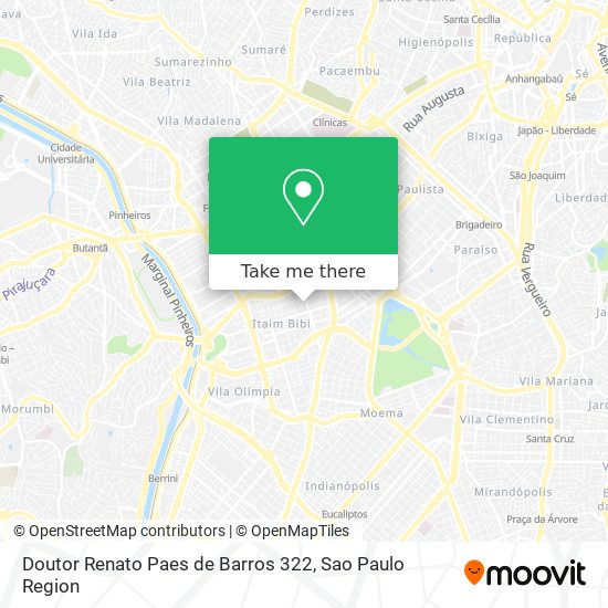 Mapa Doutor Renato Paes de Barros 322