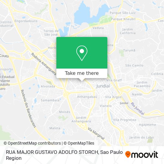 RUA MAJOR GUSTAVO ADOLFO STORCH map