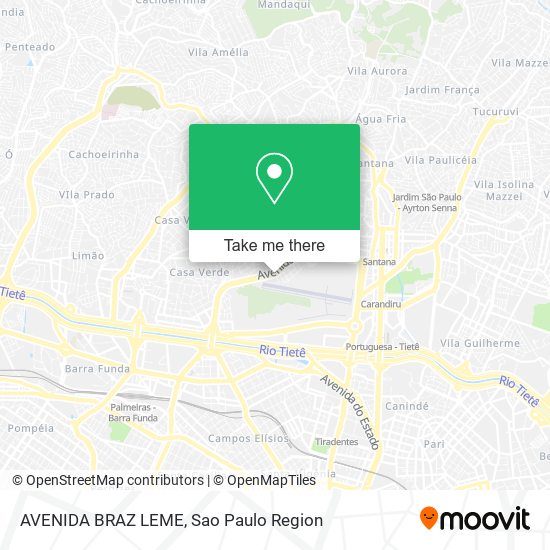 Mapa AVENIDA BRAZ LEME