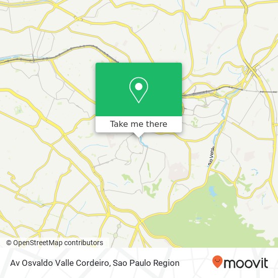 Mapa Av  Osvaldo Valle Cordeiro