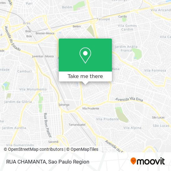 RUA CHAMANTA map