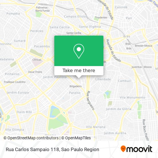Mapa Rua Carlos Sampaio 118