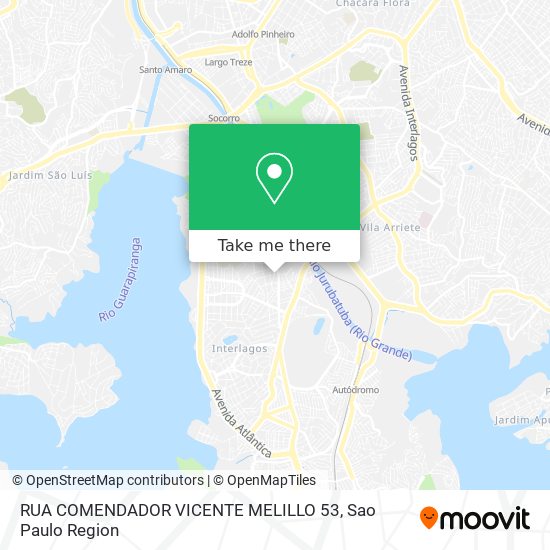 RUA COMENDADOR VICENTE MELILLO 53 map