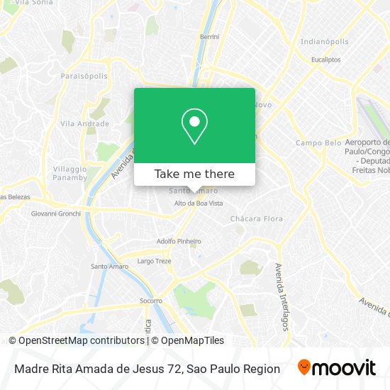 Madre Rita Amada de Jesus 72 map