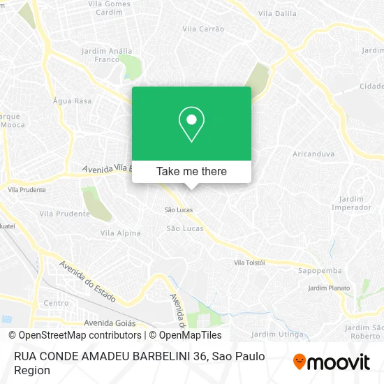 RUA CONDE AMADEU BARBELINI  36 map