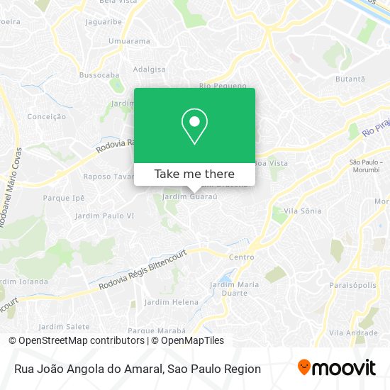 Mapa Rua João Angola do Amaral