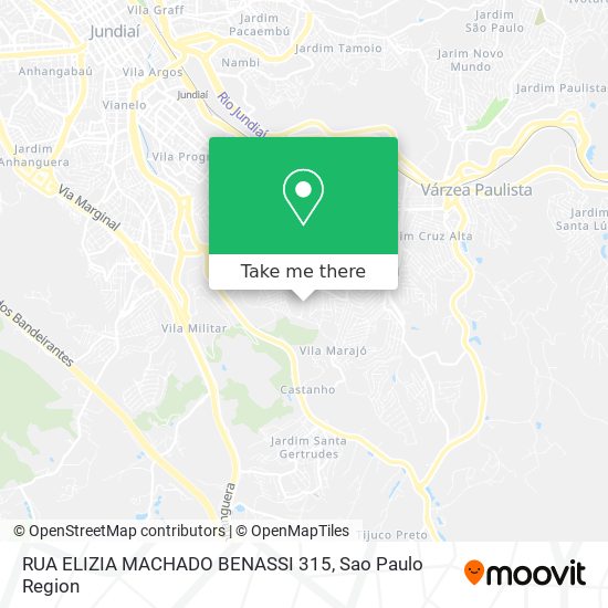 Mapa RUA ELIZIA MACHADO BENASSI 315