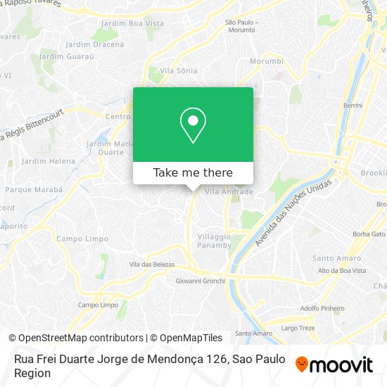 Mapa Rua Frei Duarte Jorge de Mendonça 126