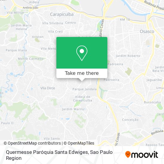 Quermesse Paróquia Santa Edwiges map