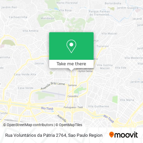 Mapa Rua Voluntários da Pátria 2764