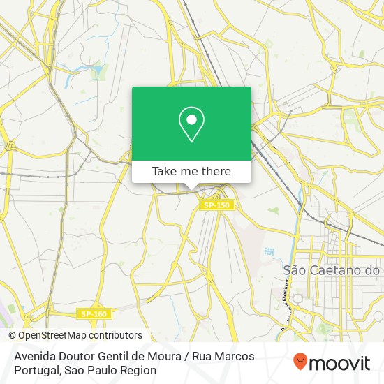 Mapa Avenida Doutor Gentil de Moura / Rua Marcos Portugal