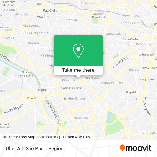 Mapa Uber Art