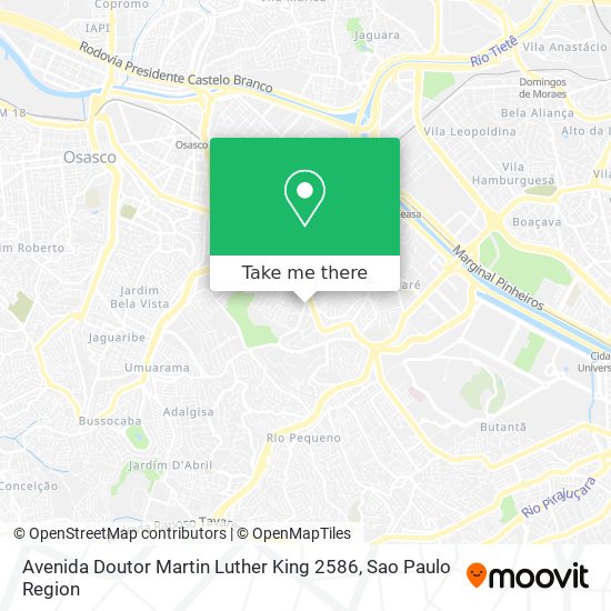 Mapa Avenida Doutor Martin Luther King 2586