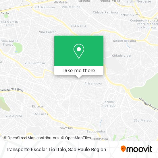 Transporte Escolar Tio Italo map