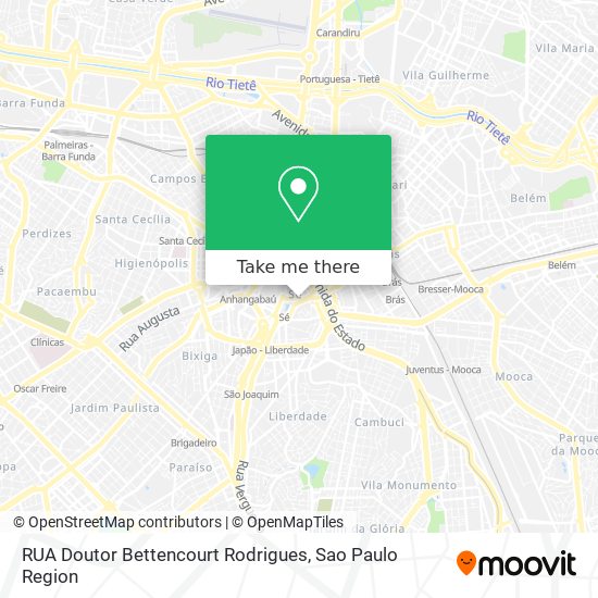 RUA Doutor Bettencourt Rodrigues map