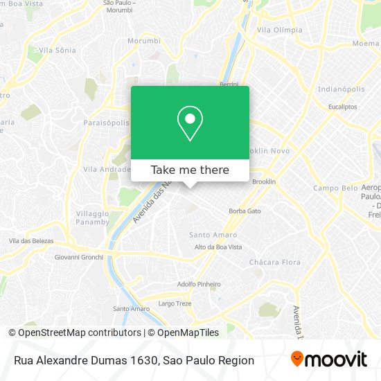 Rua Alexandre Dumas 1630 map