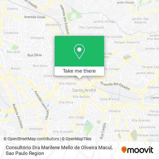 Consultório Dra Marilene Mello de Oliveira Macul map