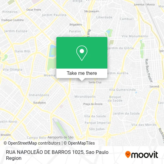 RUA NAPOLEÃO DE BARROS  1025 map