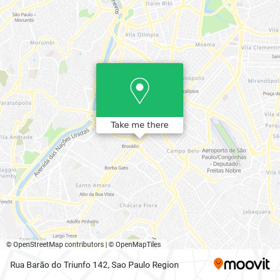 Mapa Rua Barão do Triunfo 142