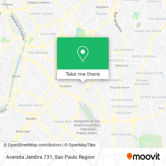 Avenida Jandira 731 map