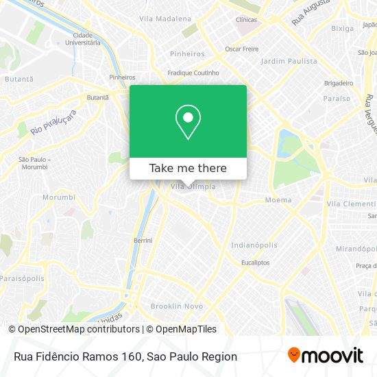 Mapa Rua Fidêncio Ramos 160