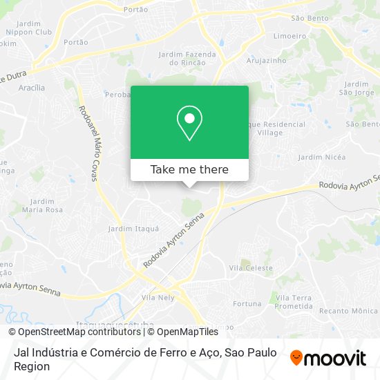 Jal Indústria e Comércio de Ferro e Aço map