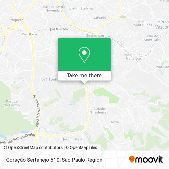 Coração Sertanejo 510 map
