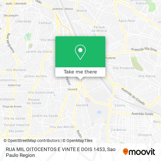 RUA MIL OITOCENTOS E VINTE E DOIS 1453 map