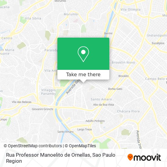 Rua Professor Manoelito de Ornellas map