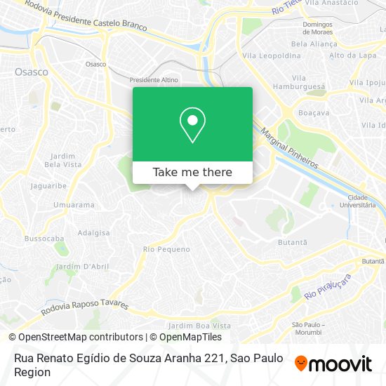 Rua Renato Egídio de Souza Aranha 221 map