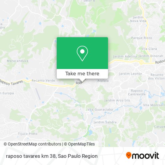 raposo tavares  km 38 map