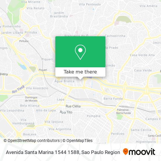 Mapa Avenida Santa Marina 1544 1588