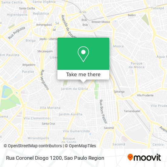 Rua Coronel Diogo 1200 map