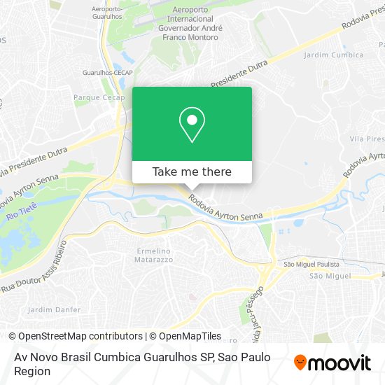 Av  Novo Brasil   Cumbica  Guarulhos SP map