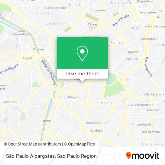 São Paulo Alpargatas map