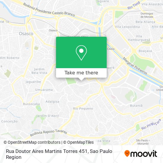 Rua Doutor Aires Martins Torres 451 map