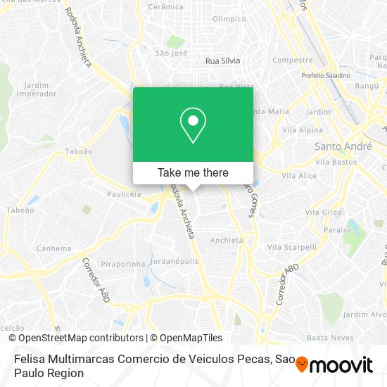 Felisa Multimarcas Comercio de Veiculos Pecas map