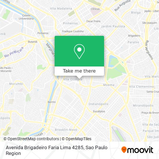 Avenida Brigadeiro Faria Lima 4285 map