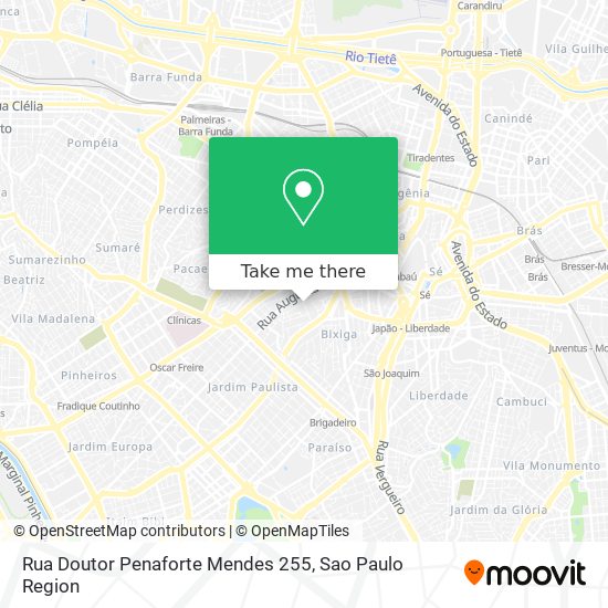 Mapa Rua Doutor Penaforte Mendes 255