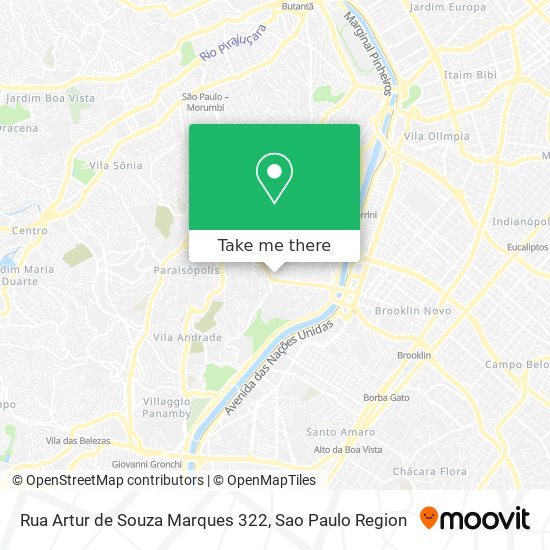 Mapa Rua Artur de Souza Marques 322