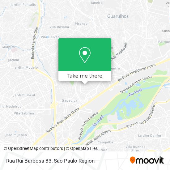 Mapa Rua Rui Barbosa 83