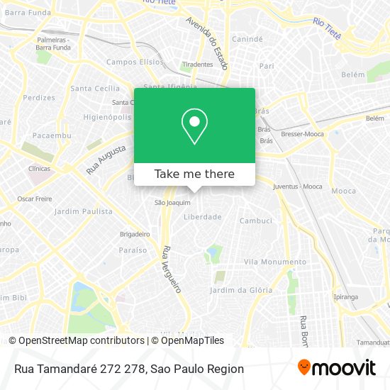 Mapa Rua Tamandaré 272 278