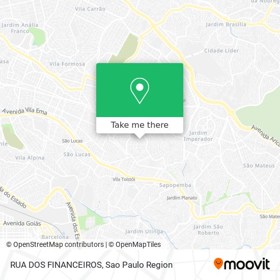 Mapa RUA DOS FINANCEIROS