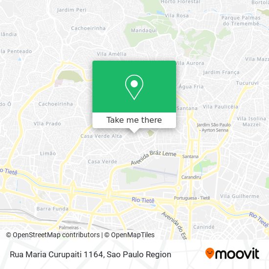 Mapa Rua Maria Curupaiti  1164