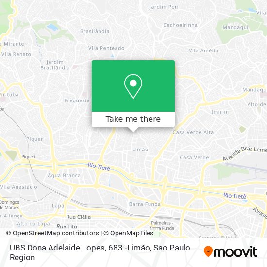 UBS Dona Adelaide Lopes, 683 -Limão map