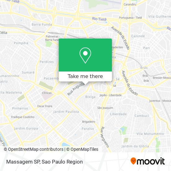 Mapa Massagem SP