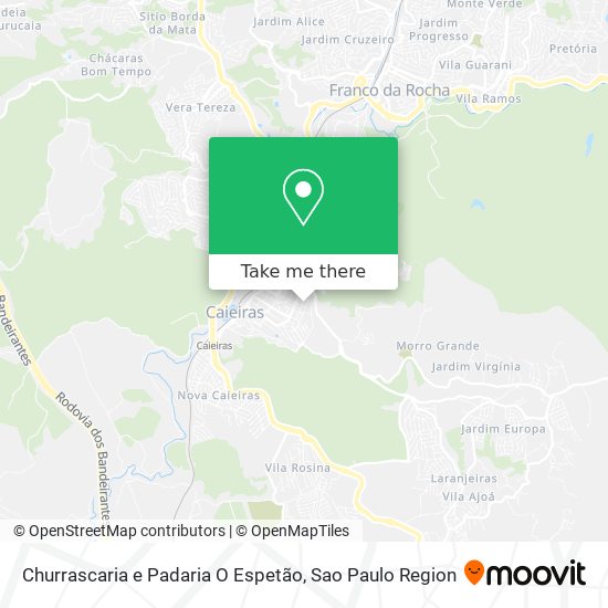 Churrascaria e Padaria O Espetão map